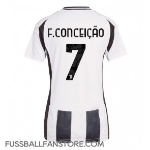 Juventus Francisco Conceicao #7 Replik Heimtrikot Damen 2024-25 Kurzarm